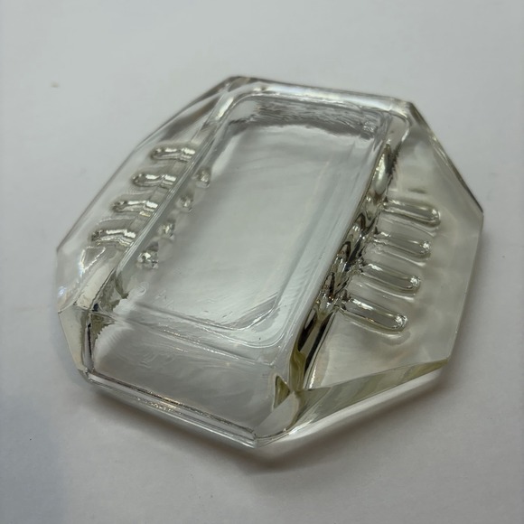 Vintage Ashtray Safex Clear Glass Self-Extinguishing  MCM Mid-Century Modern - Picture 5 of 6